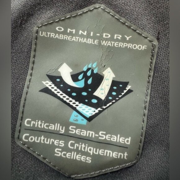 Columbia Grey Pattern Design Spring Fall Lined Waterproof Breathable Jacket Coat - Picture 7 of 12